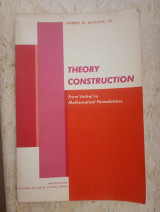 Theory Construction from verbal to mathematical formulations