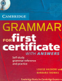 Grammar for First Certificate Self Study Pack Book with Answers and audio CD