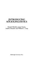 Introducing Sociolinguistics
