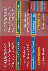 Cambridge First Certificate Past Papers 1996-1998 + Listening & Speaking + audiocassette. (teacher's editions)