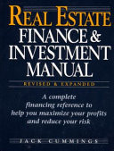 Real Estate Finance & Investment Manual