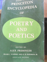 Princeton Encyclopedia of Poetry and Poetics