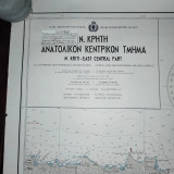 Ναυτικός χάρτης Κρήτη Ανατολικό Κεντρικό τμήμα 1966
