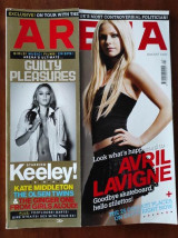 Arena magazine.Avril Lavigne