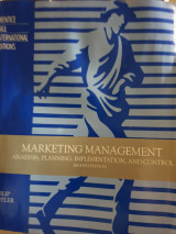 Marketing Management; Analysis, Planning, and Control