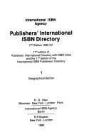 Publishers' International ISBN Directory