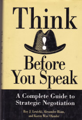 Think before you speak