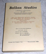 Balkan Studies Vol. 24 No. 2 1983