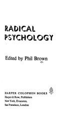 Radical Psychology