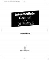 Intermediate German For Dummies