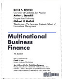 Multinational business finance