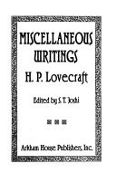 Miscellaneous Writings