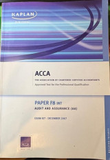 Acca Paper F8 Audit and Assurance (International) Exam Kit December 2007