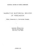Narrative Rhetorical Devices of Persuasion