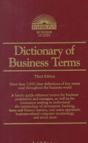 Dictionary of Business Terms