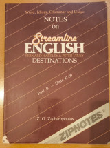 Notes on Streamline English (Destinations) Part B (Units 41-80)